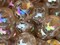 JELLYFISH Pink/Peach Fairy Glass Marbles 25mm (1 inch) SHOOTER Taw Lot